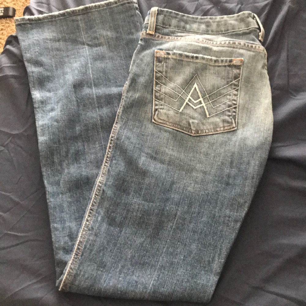 Light wash For all Mankind 7 jeans